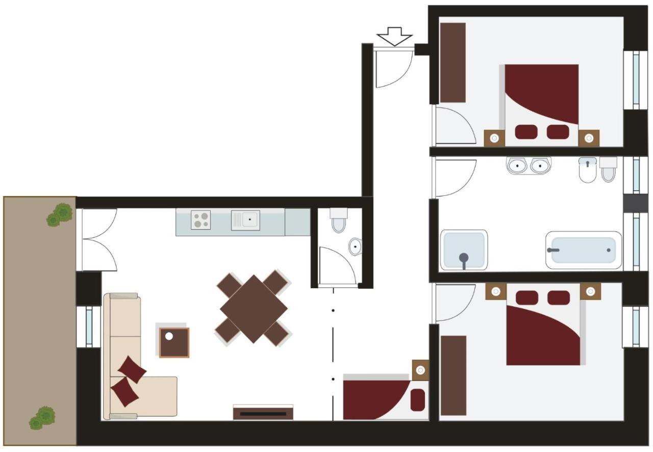 Tyrol Living & Cafe Apartman Nova Levante Kültér fotó