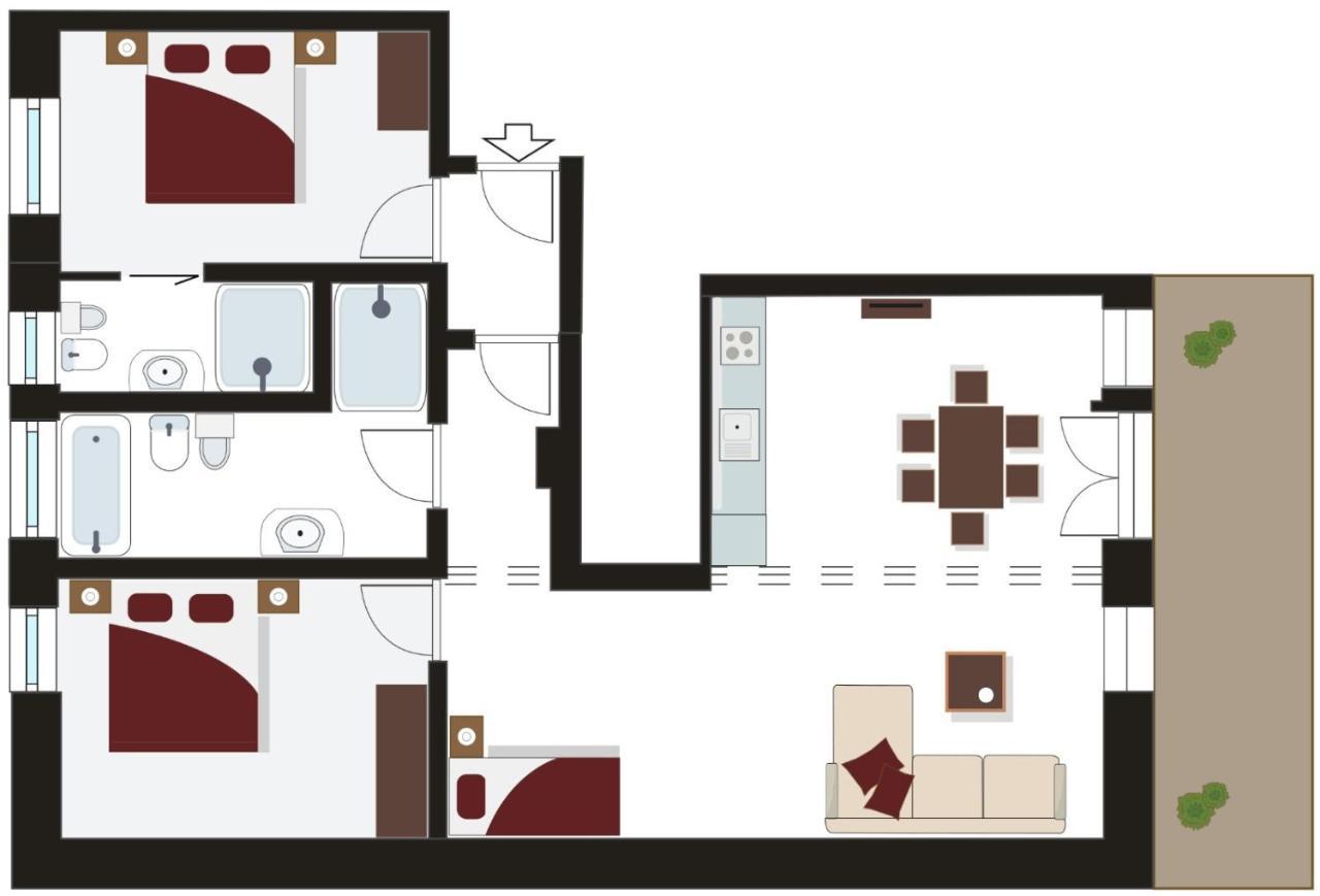 Tyrol Living & Cafe Apartman Nova Levante Kültér fotó